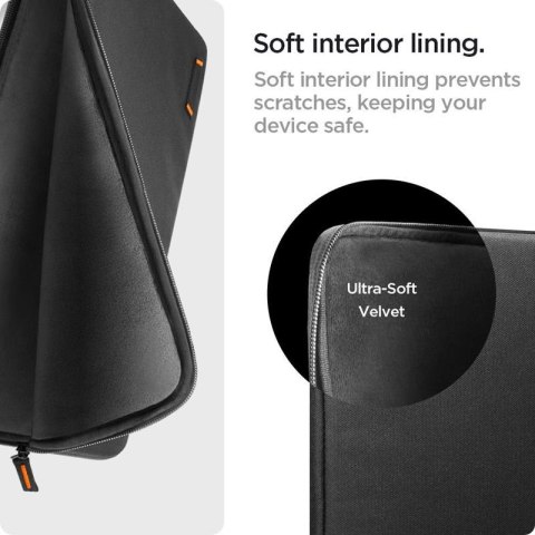 Spigen Basic Laptop Pouch - Pokrowiec na laptop 15" / 16" (Czarny) Spigen Spigen Basic Laptop Pouch - Pokrowiec na laptop 15" / 16" (Czarny) Spigen