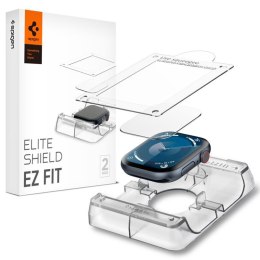 Spigen Elite Shield EZ Fit 2-Pack - Szkło hybrydowe do Apple Watch 10 42 mm (Przezroczysty) Spigen