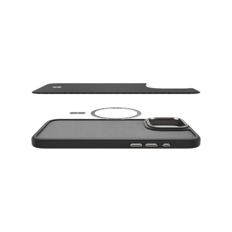 Spigen Enzo Aramid Mag MagSafe - Etui iPhone 16 Pro (Black / Natural) Spigen Spigen Enzo Aramid Mag MagSafe - Etui iPhone 16 Pro (Black / Natural) Spigen