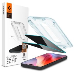 Spigen GLAS.TR EZ FIT Privacy 2-Pack - Szkło hartowane z filtrem prywatyzującym do iPhone 16 Pro 2 szt Spigen
