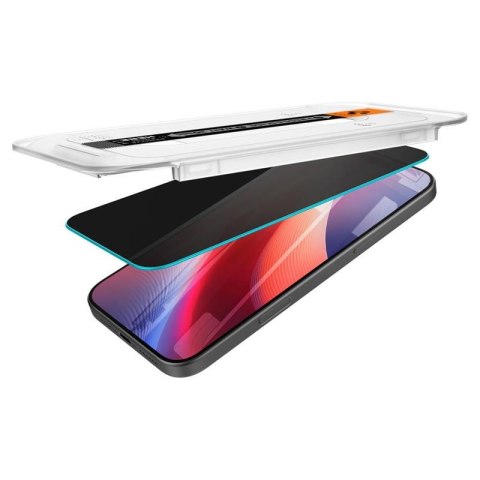 Spigen GLAS.TR EZ FIT Privacy 2-Pack - Szkło hartowane z filtrem prywatyzującym do iPhone 16 Pro 2 szt Spigen Spigen GLAS.TR EZ FIT Privacy 2-Pack - Szkło hartowane z filtrem prywatyzującym do iPhone 16 Pro 2 szt Spigen