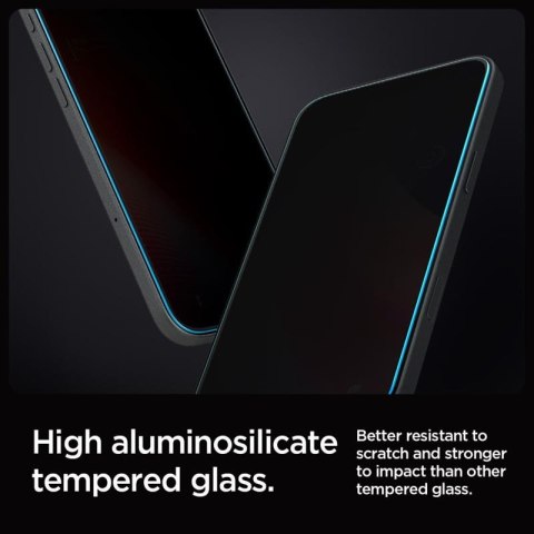 Spigen GLAS.TR EZ FIT Privacy 2-Pack - Szkło hartowane z filtrem prywatyzującym do iPhone 16 Pro 2 szt Spigen Spigen GLAS.TR EZ FIT Privacy 2-Pack - Szkło hartowane z filtrem prywatyzującym do iPhone 16 Pro 2 szt Spigen