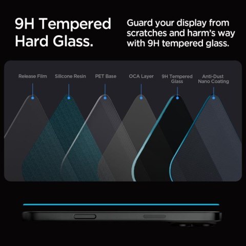 Spigen GLAS.TR EZ FIT Privacy 2-Pack - Szkło hartowane z filtrem prywatyzującym do iPhone 16 Pro 2 szt Spigen Spigen GLAS.TR EZ FIT Privacy 2-Pack - Szkło hartowane z filtrem prywatyzującym do iPhone 16 Pro 2 szt Spigen