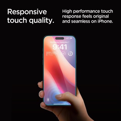 Spigen GLAS.TR EZ FIT Privacy 2-Pack - Szkło hartowane z filtrem prywatyzującym do iPhone 16 Pro 2 szt Spigen Spigen GLAS.TR EZ FIT Privacy 2-Pack - Szkło hartowane z filtrem prywatyzującym do iPhone 16 Pro 2 szt Spigen