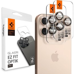 Spigen Optik Pro GLAS.TR EZ Fit Camera Protector 2-Pack - Szkło ochronne na obiektyw do iPhone 16 Pro / 16 Pro Max (2 szt) (Dese Spigen
