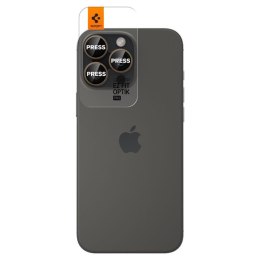Spigen Optik Pro GLAS.TR EZ Fit Camera Protector 2-Pack - Szkło ochronne na obiektyw do iPhone 16 Pro / 16 Pro Max (2 szt) (Dese Spigen