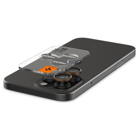 Spigen Optik Pro GLAS.TR EZ Fit Camera Protector 2-Pack - Szkło ochronne na obiektyw do iPhone 16 Pro / 16 Pro Max (2 szt) (Dese Spigen Spigen Optik Pro GLAS.TR EZ Fit Camera Protector 2-Pack - Szkło ochronne na obiektyw do iPhone 16 Pro / 16 Pro Max (2 szt) (Dese Spigen
