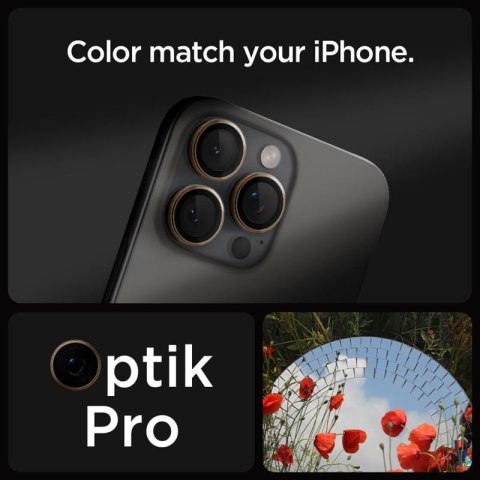 Spigen Optik Pro GLAS.TR EZ Fit Camera Protector 2-Pack - Szkło ochronne na obiektyw do iPhone 16 Pro / 16 Pro Max (2 szt) (Dese Spigen Spigen Optik Pro GLAS.TR EZ Fit Camera Protector 2-Pack - Szkło ochronne na obiektyw do iPhone 16 Pro / 16 Pro Max (2 szt) (Dese Spigen