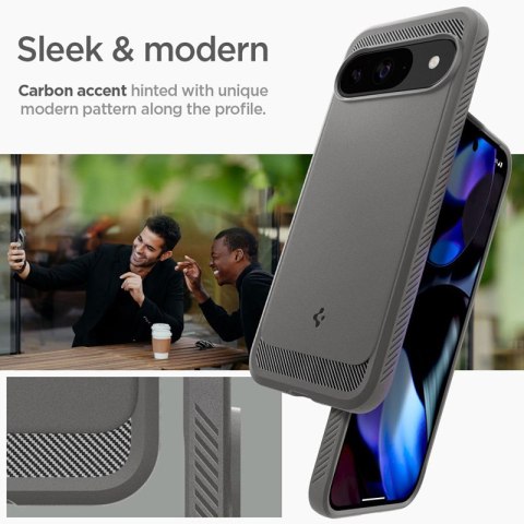 Spigen Rugged Armor - Etui do Google Pixel 9 / 9 Pro (Marble Grey) Spigen Spigen Rugged Armor - Etui do Google Pixel 9 / 9 Pro (Marble Grey) Spigen