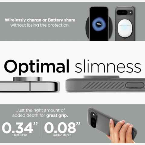 Spigen Rugged Armor - Etui do Google Pixel 9 / 9 Pro (Marble Grey) Spigen Spigen Rugged Armor - Etui do Google Pixel 9 / 9 Pro (Marble Grey) Spigen