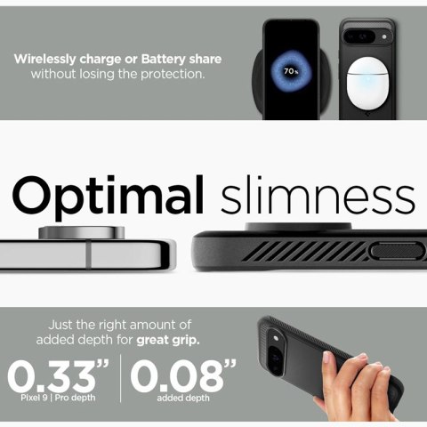 Spigen Rugged Armor - Etui do Google Pixel 9 / 9 Pro (Matte Black) Spigen Spigen Rugged Armor - Etui do Google Pixel 9 / 9 Pro (Matte Black) Spigen