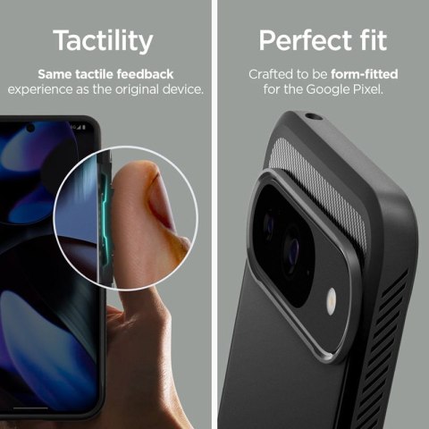 Spigen Rugged Armor - Etui do Google Pixel 9 / 9 Pro (Matte Black) Spigen Spigen Rugged Armor - Etui do Google Pixel 9 / 9 Pro (Matte Black) Spigen