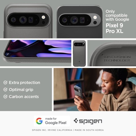 Spigen Rugged Armor - Etui do Google Pixel 9 Pro XL (Marble Grey) Spigen Spigen Rugged Armor - Etui do Google Pixel 9 Pro XL (Marble Grey) Spigen