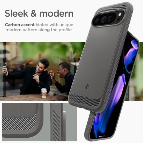 Spigen Rugged Armor - Etui do Google Pixel 9 Pro XL (Marble Grey) Spigen Spigen Rugged Armor - Etui do Google Pixel 9 Pro XL (Marble Grey) Spigen