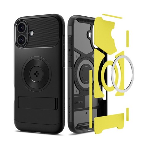 Spigen Slim Armor Mag MagSafe - Etui do iPhone 16 (Czarny) Spigen Spigen Slim Armor Mag MagSafe - Etui do iPhone 16 (Czarny) Spigen