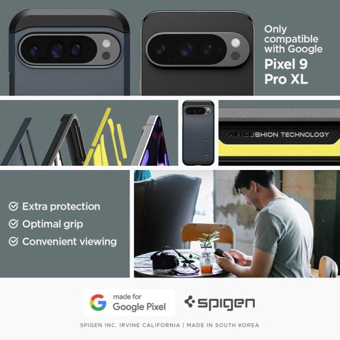 Spigen Tough Armor - Etui do Google Pixel 9 Pro XL (Metal Slate) Spigen Spigen Tough Armor - Etui do Google Pixel 9 Pro XL (Metal Slate) Spigen