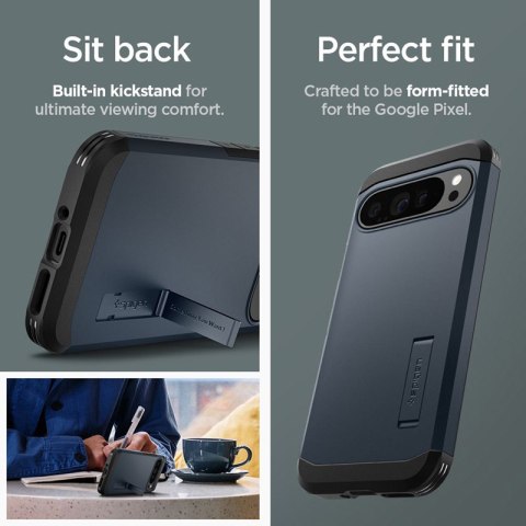 Spigen Tough Armor - Etui do Google Pixel 9 Pro XL (Metal Slate) Spigen Spigen Tough Armor - Etui do Google Pixel 9 Pro XL (Metal Slate) Spigen
