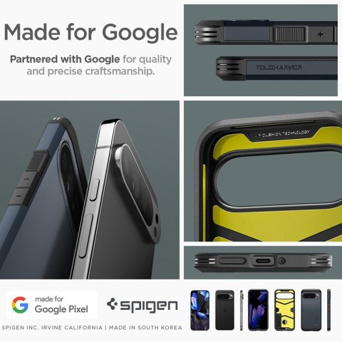 Spigen Tough Armor - Etui do Google Pixel 9 Pro XL (Metal Slate) Spigen Spigen Tough Armor - Etui do Google Pixel 9 Pro XL (Metal Slate) Spigen