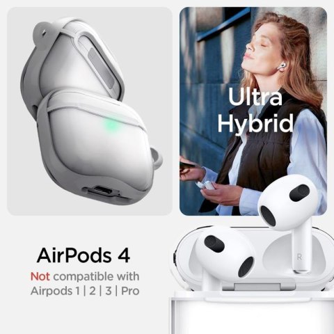 Spigen Ultra Hybrid - Etui do Apple AirPods 4 (Jet White) Spigen Spigen Ultra Hybrid - Etui do Apple AirPods 4 (Jet White) Spigen