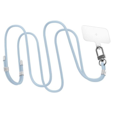 Spigen Universal Strap Set Crossbody & Wrist - Pasek do telefonu na ramię + na nadgarstek (Mute Blue) Spigen Spigen Universal Strap Set Crossbody & Wrist - Pasek do telefonu na ramię + na nadgarstek (Mute Blue) Spigen