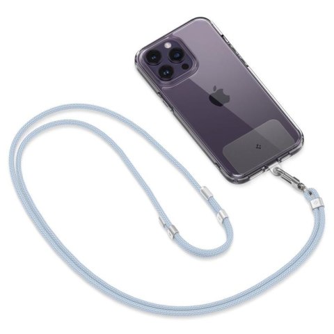 Spigen Universal Strap Set Crossbody & Wrist - Pasek do telefonu na ramię + na nadgarstek (Mute Blue) Spigen Spigen Universal Strap Set Crossbody & Wrist - Pasek do telefonu na ramię + na nadgarstek (Mute Blue) Spigen