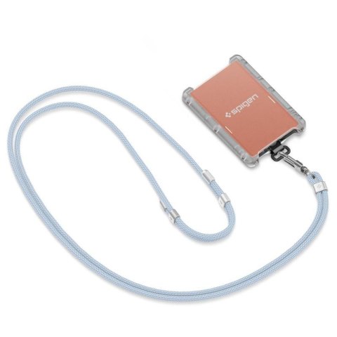 Spigen Universal Strap Set Crossbody & Wrist - Pasek do telefonu na ramię + na nadgarstek (Mute Blue) Spigen Spigen Universal Strap Set Crossbody & Wrist - Pasek do telefonu na ramię + na nadgarstek (Mute Blue) Spigen