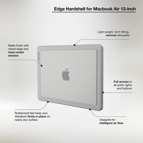 Incase Edge Hardshell Case - Etui MacBook Air 13" M3 (2024) / M2 (2022) (Clear) Incase Incase Edge Hardshell Case - Etui MacBook Air 13" M3 (2024) / M2 (2022) (Clear) Incase