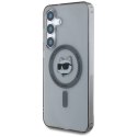 Karl Lagerfeld Button Choupette Head Printed Logo MagSafe - Etui Samsung Galaxy S25+ (czarny) Karl Lagerfeld