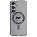 Karl Lagerfeld Button Choupette Head Printed Logo MagSafe - Etui Samsung Galaxy S25+ (czarny) Karl Lagerfeld