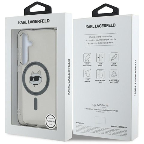 Karl Lagerfeld Button Choupette Head Printed Logo MagSafe - Etui Samsung Galaxy S25+ (czarny) Karl Lagerfeld Karl Lagerfeld Button Choupette Head Printed Logo MagSafe - Etui Samsung Galaxy S25+ (czarny) Karl Lagerfeld