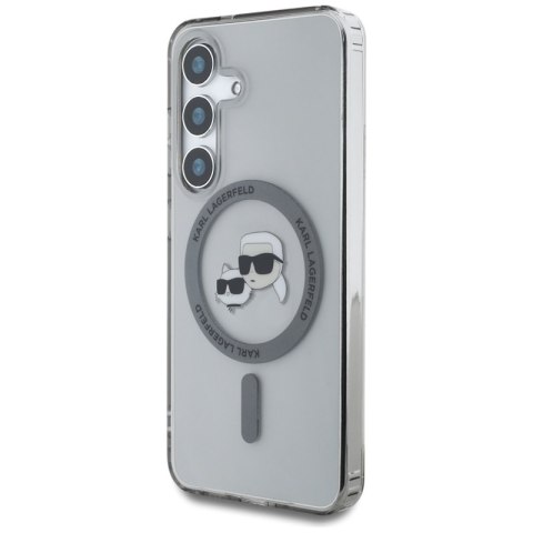 Karl Lagerfeld Button Karl & Choupette Heads Printed Logo MagSafe - Etui Samsung Galaxy S25+ (czarny) Karl Lagerfeld Karl Lagerfeld Button Karl & Choupette Heads Printed Logo MagSafe - Etui Samsung Galaxy S25+ (czarny) Karl Lagerfeld