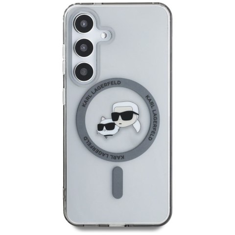 Karl Lagerfeld Button Karl & Choupette Heads Printed Logo MagSafe - Etui Samsung Galaxy S25+ (czarny) Karl Lagerfeld Karl Lagerfeld Button Karl & Choupette Heads Printed Logo MagSafe - Etui Samsung Galaxy S25+ (czarny) Karl Lagerfeld