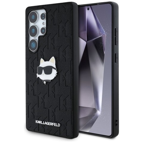 Karl Lagerfeld Leather Monogram Pin Logo Choupette Head - Etui Samsung Galaxy S25 Ultra (czarny) Karl Lagerfeld Karl Lagerfeld Leather Monogram Pin Logo Choupette Head - Etui Samsung Galaxy S25 Ultra (czarny) Karl Lagerfeld