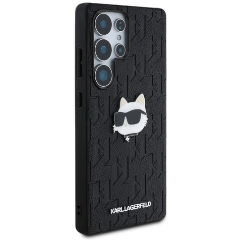 Karl Lagerfeld Leather Monogram Pin Logo Choupette Head - Etui Samsung Galaxy S25 Ultra (czarny) Karl Lagerfeld Karl Lagerfeld Leather Monogram Pin Logo Choupette Head - Etui Samsung Galaxy S25 Ultra (czarny) Karl Lagerfeld