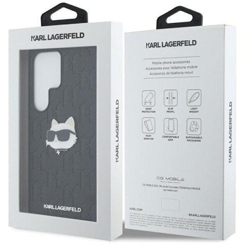 Karl Lagerfeld Leather Monogram Pin Logo Choupette Head - Etui Samsung Galaxy S25 Ultra (czarny) Karl Lagerfeld Karl Lagerfeld Leather Monogram Pin Logo Choupette Head - Etui Samsung Galaxy S25 Ultra (czarny) Karl Lagerfeld