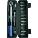 Klucz dynamometryczny rowerowy 2-24 Nm 1/4" zestaw nasadek 15 elementów E-hurtownia