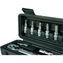 Klucz dynamometryczny rowerowy 2-24 Nm 1/4" zestaw nasadek 15 elementów E-hurtownia
