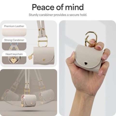 Spigen Cyrill Mini Bag - Etui z paskiem do Apple AirPods 4 (Beżowy) Spigen Spigen Cyrill Mini Bag - Etui z paskiem do Apple AirPods 4 (Beżowy) Spigen
