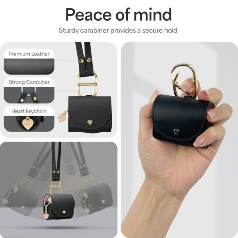 Spigen Cyrill Mini Bag - Etui z paskiem do Apple AirPods 4 (Czarny) Spigen Spigen Cyrill Mini Bag - Etui z paskiem do Apple AirPods 4 (Czarny) Spigen