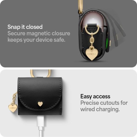 Spigen Cyrill Mini Bag - Etui z paskiem do Apple AirPods 4 (Czarny) Spigen Spigen Cyrill Mini Bag - Etui z paskiem do Apple AirPods 4 (Czarny) Spigen