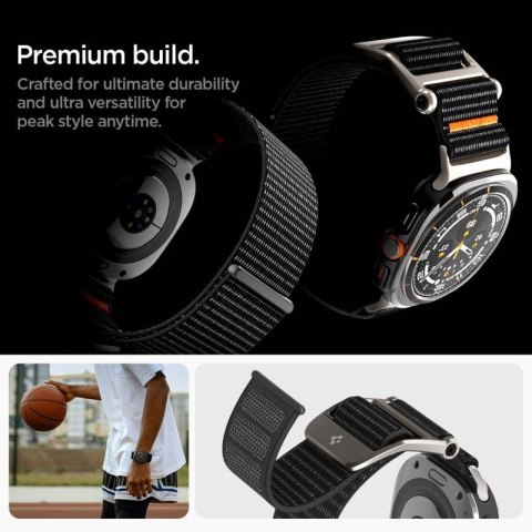 Spigen DuraPro Flex - Pasek do Samsung Galaxy Watch Ultra 47 mm (Czarny) Spigen Spigen DuraPro Flex - Pasek do Samsung Galaxy Watch Ultra 47 mm (Czarny) Spigen