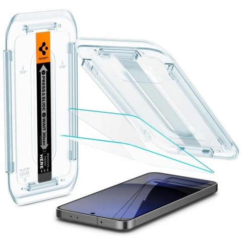 Spigen GLAS.TR EZ FIT 2-Pack - Szkło hartowane do Samsung Galaxy S24 FE (2 sztuki) Spigen Spigen GLAS.TR EZ FIT 2-Pack - Szkło hartowane do Samsung Galaxy S24 FE (2 sztuki) Spigen