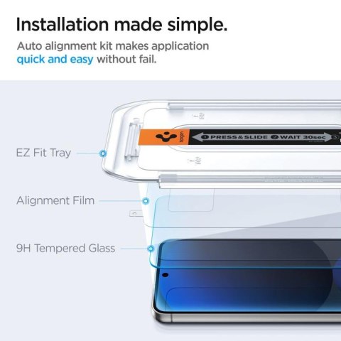 Spigen GLAS.TR EZ FIT 2-Pack - Szkło hartowane do Samsung Galaxy S24 FE (2 sztuki) Spigen Spigen GLAS.TR EZ FIT 2-Pack - Szkło hartowane do Samsung Galaxy S24 FE (2 sztuki) Spigen