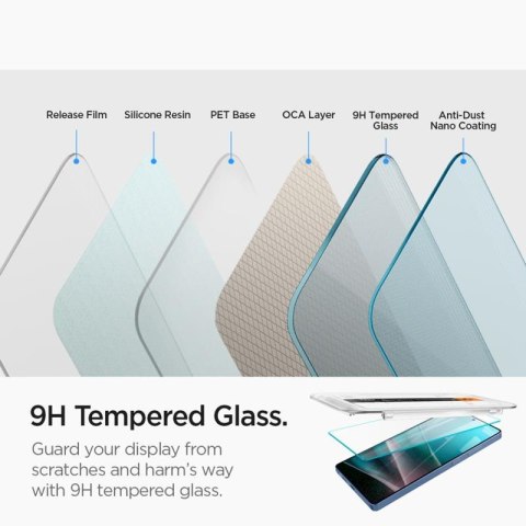 Spigen Glas.TR EZ Fit 2-Pack - Szkło hartowane do Samsung Galaxy S25 Ultra (2 sztuki) Spigen Spigen Glas.TR EZ Fit 2-Pack - Szkło hartowane do Samsung Galaxy S25 Ultra (2 sztuki) Spigen