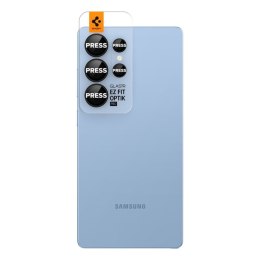 Spigen Optik Pro GLAS.TR EZ Fit Camera Protector 2-Pack - Szkło ochronne na obiektyw do Samsung Galaxy S25 Ultra (2 szt) (Czarny Spigen