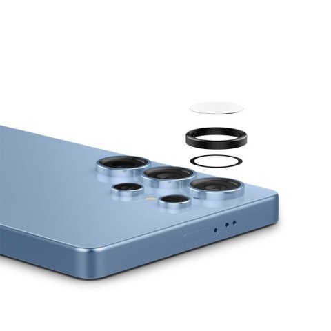 Spigen Optik Pro GLAS.TR EZ Fit Camera Protector 2-Pack - Szkło ochronne na obiektyw do Samsung Galaxy S25 Ultra (2 szt) (Czarny Spigen Spigen Optik Pro GLAS.TR EZ Fit Camera Protector 2-Pack - Szkło ochronne na obiektyw do Samsung Galaxy S25 Ultra (2 szt) (Czarny Spigen