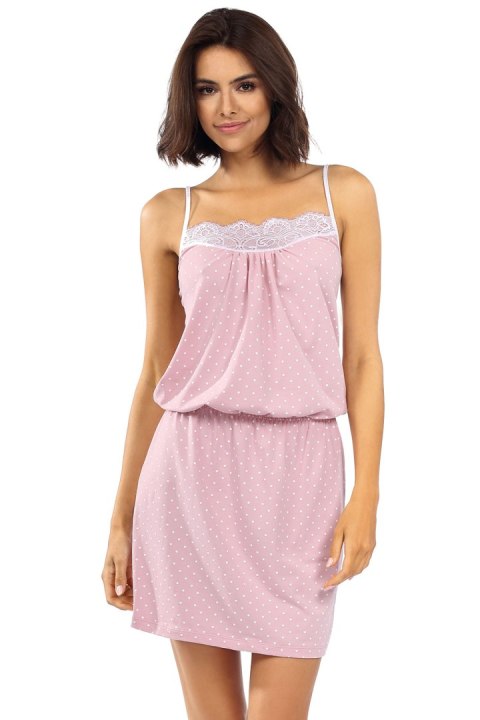 Koszulka nocna Koszula Nocna Model P-1523 Powder Pink - Lorin Koszulka nocna Koszula Nocna Model P-1523 Powder Pink - Lorin