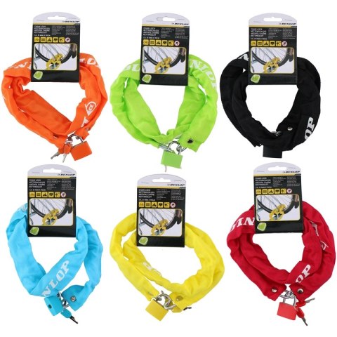 Dunlop - Antykradzieżowe zapięcie rowerowe 90 cm (Żółty) Dunlop Dunlop - Antykradzieżowe zapięcie rowerowe 90 cm (Żółty) Dunlop