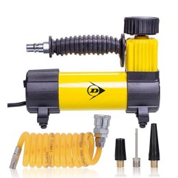 Dunlop - kompresor 12 V 100 Psi, zestaw z wężem i końcówkami Dunlop
