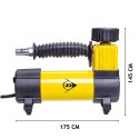 Dunlop - kompresor 12 V 100 Psi, zestaw z wężem i końcówkami Dunlop